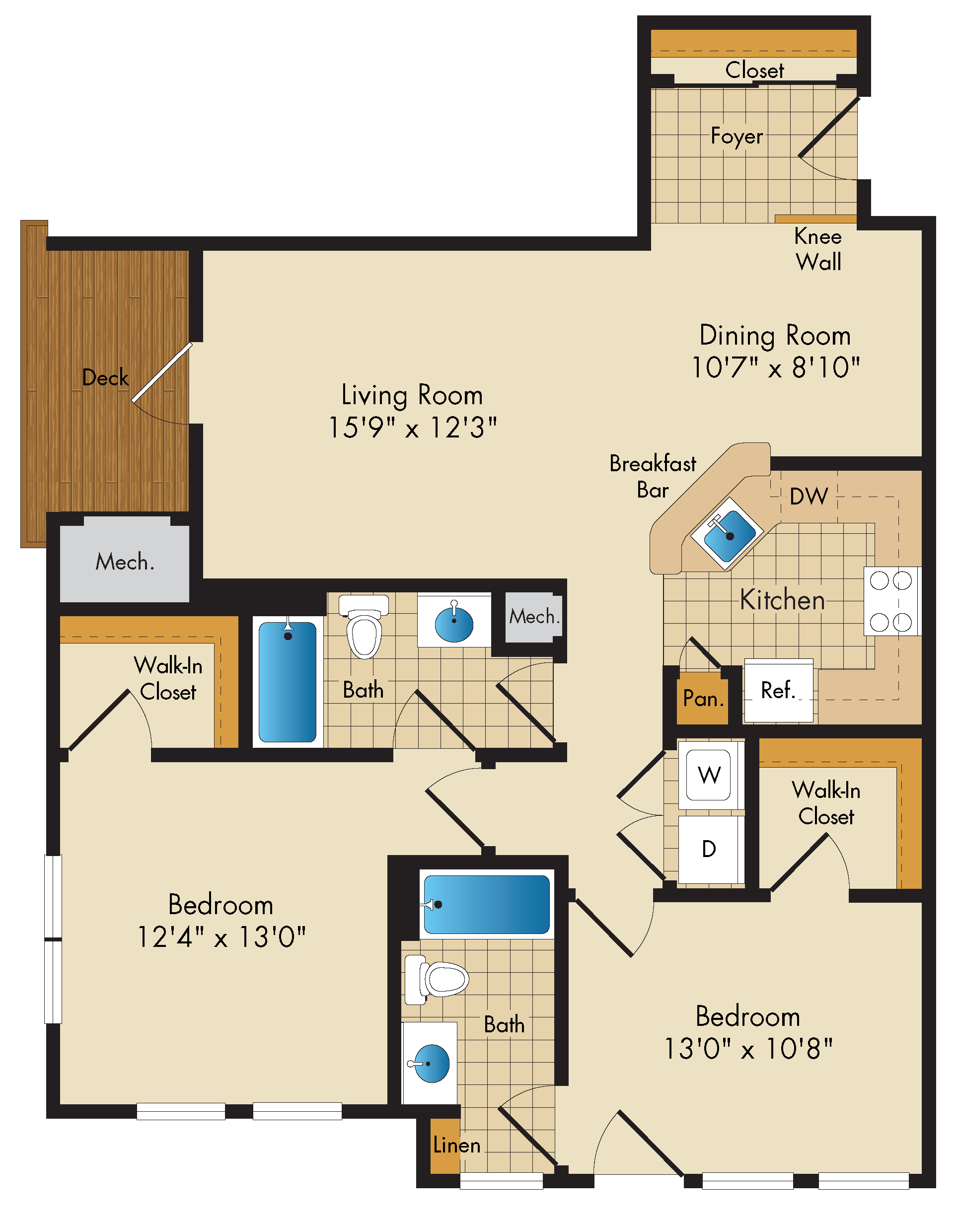 Apartment 323 floorplan